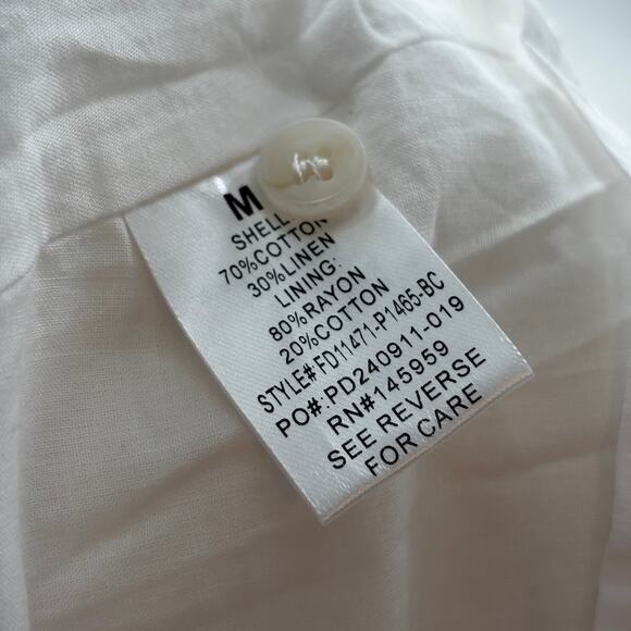 Baltic Born White Ivory Laya Button Front Dress - Picture 11 of 12